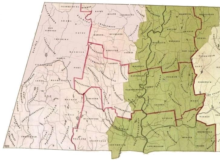 map of western mass